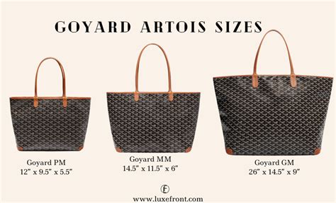 goyard st louis mm dimensions|goyard size pm or gm.